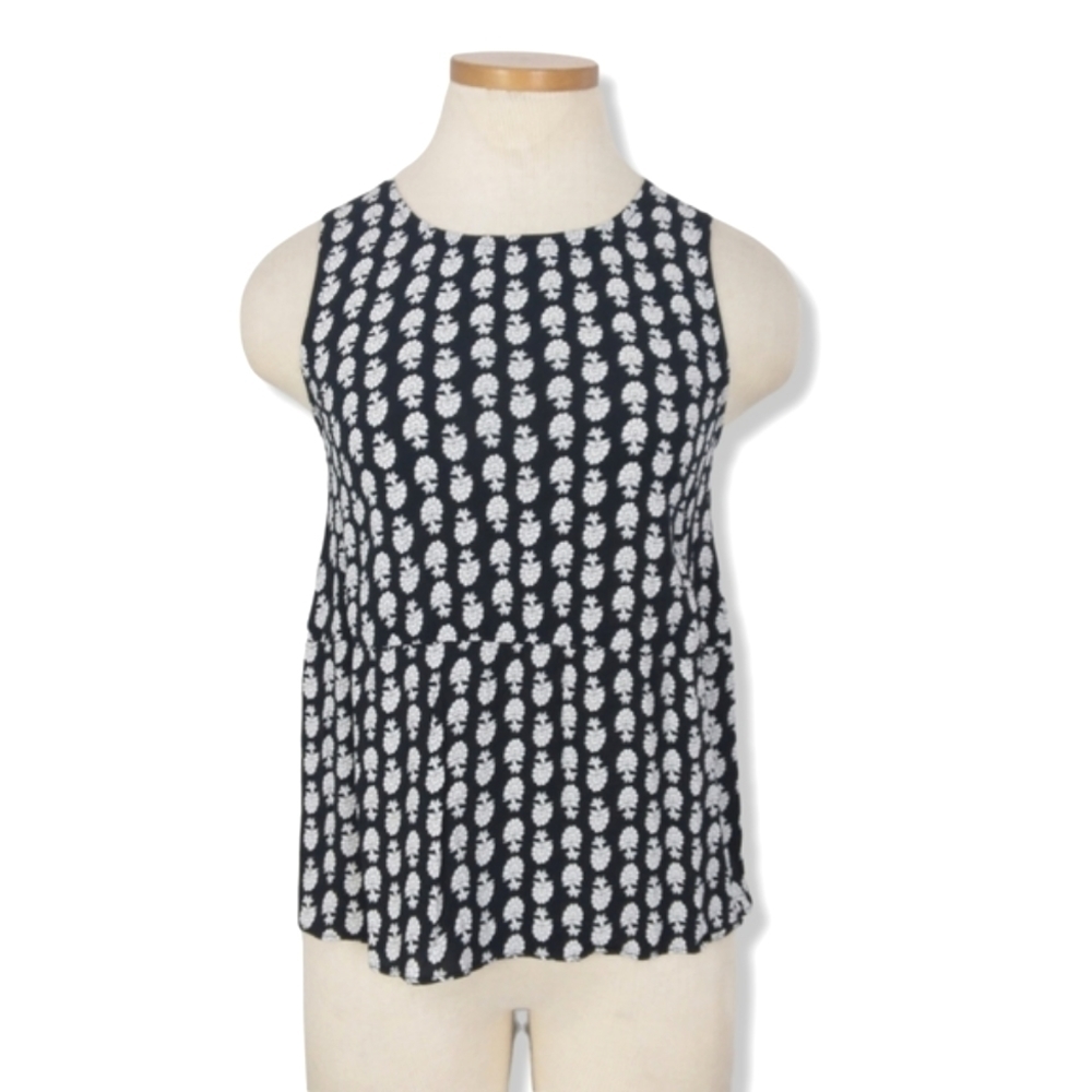 Madewell Ruffle Tank Top In Bloomstamp - Picture 2 of 9